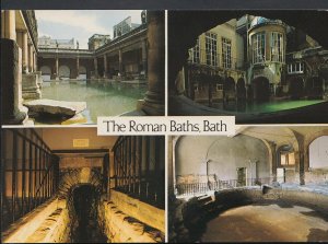 Somerset Postcard - Views of The Roman Baths, Bath    RR146