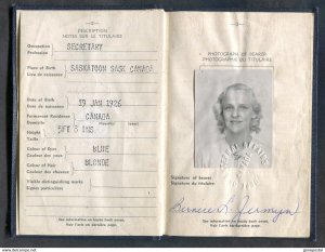 F023 - CANADA Passport Expired 1965. Traveled to Spain, Gibraltar, Switzerland