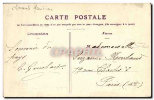 Old Postcard Gue Charraux Canal Bridge