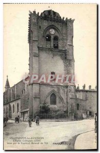 Old Postcard Villeneuve Avignon Collegiate Church (114041)