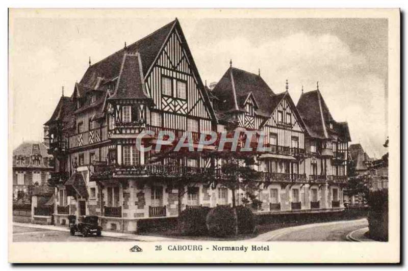 Old Postcard Cabourg Normandy Hotel