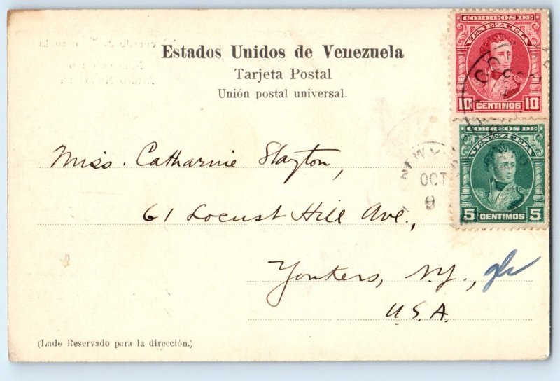 Venezuela Postcard Venezuela's Memory Sick baby Arturo Michelena 1905