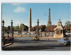 Postcard Place de la Concord, Paris, France