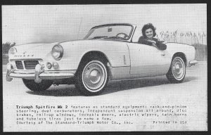 ARCADE CARD Triumph Spitfire Mk2 Standard Triumph Motor Company