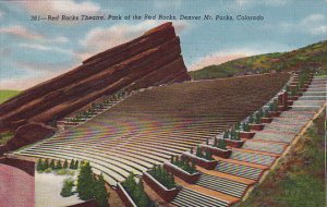 Colorado Red Rocks Theatre Park Of The Red Rocks 1954