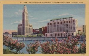 New Ohio State Office Building And Le Veque Lincoln Tower Columbus Ohio