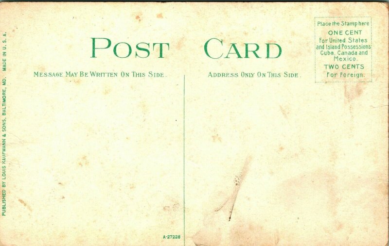 New Post Office by Night Milford Delaware DE UNP 1910s DB Postcard Q13