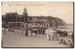 Old Postcard Dieppe Casino and The Beach Falais