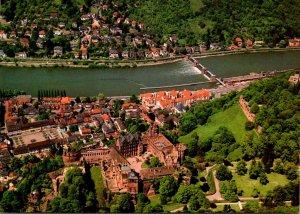 Germany Heidelberg Aerial VIew Showing Castle