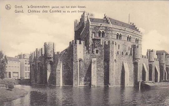 Belgium Gent Gand Chateau des Comtes vu du petit Gewad