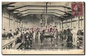 Old Postcard Saint Maurice National Asylum Convalescents Playroom Bilalrd