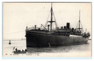 LE HAVRE, France ~ The EUPHRATE SHIP c1910s Louis Levy  Postcard