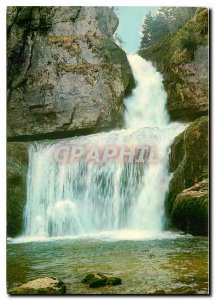 Postcard Modern Landscapes of Jura The Billaude waterfall in the valley of Lemme