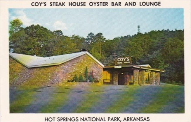 Arkansas Hot Springs Coy's Steak House Oyster Bat & Lounge