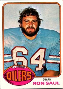 1976 Topps Football Card Ron Saul Houston Oilers sk4605