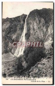 Old Postcard The Dauphine Picturesque Waterfall Piss