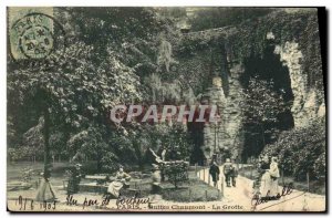 Old Postcard Paris Buttes Chaumont Cave
