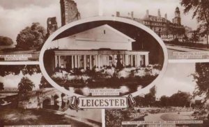 Leicester De Montford Hall Lady Jane Grey Ruins Real Photo Postcard