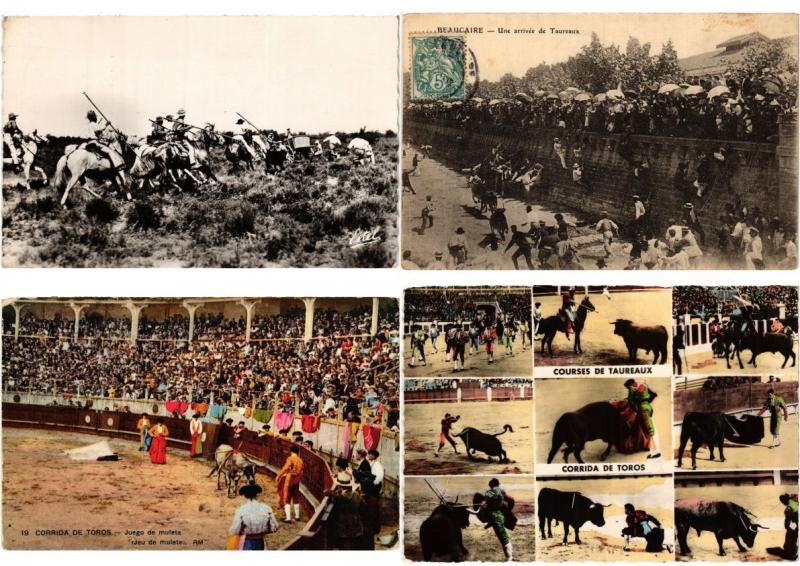 BULLFIGHTING COURSES DE TAUREAUX 32 CPA