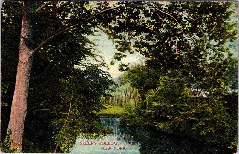 Postcard WATER SCENE Sleepy Hollow New York NY AL2375