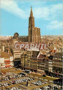 Modern Postcard Strasbourg Place Kleber