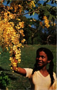 CPM The child with cassia-tree blossoms MARTINIQUE (871490)