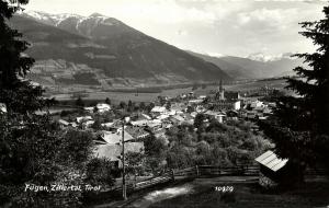 austria, FÜGEN, Tyrol Tirol, Zillertal, Panorama (1960s) RPPC Postcard