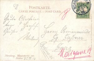 Germany Nuremberg Mauerpartie am Neutor 1910