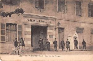 Philippeville Algeria Caserne de France Antique Postcard J50265