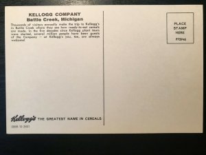 Vintage Postcard 1970's Welcome to Kellogg's Battle Creek Michigan