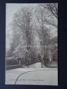 Warwickshire STRATFORD ON AVON The Church Avenue - Old Postcard by Tyler