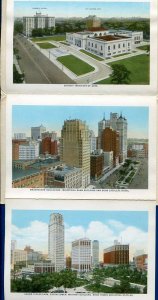 Detroit Michigan mi Lagoon Mound Belle Isle Water Works Park postcard folder #2