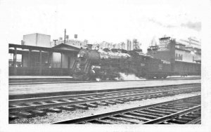 BOSTON & MAINE RAILROAD ENGINE 3715 LEAVING BOSTON POSTCARD