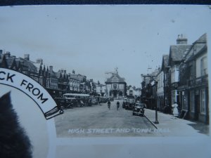 Wiltshire MARLBOROUGH 5 Image Multiview inc TOWN & THE GREEN c1940s RP Postcard