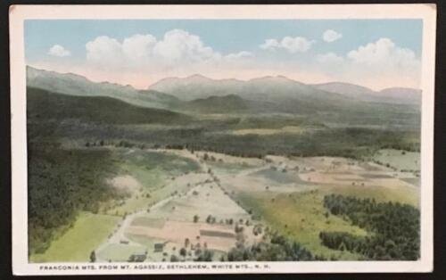 Franconia Mts from Mt. Agassiz Bethlehem Whites Mts. NH Atkinston News Co 1718