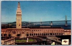 Vtg San Francisco California CA Ferry Building Chrome View Postcard