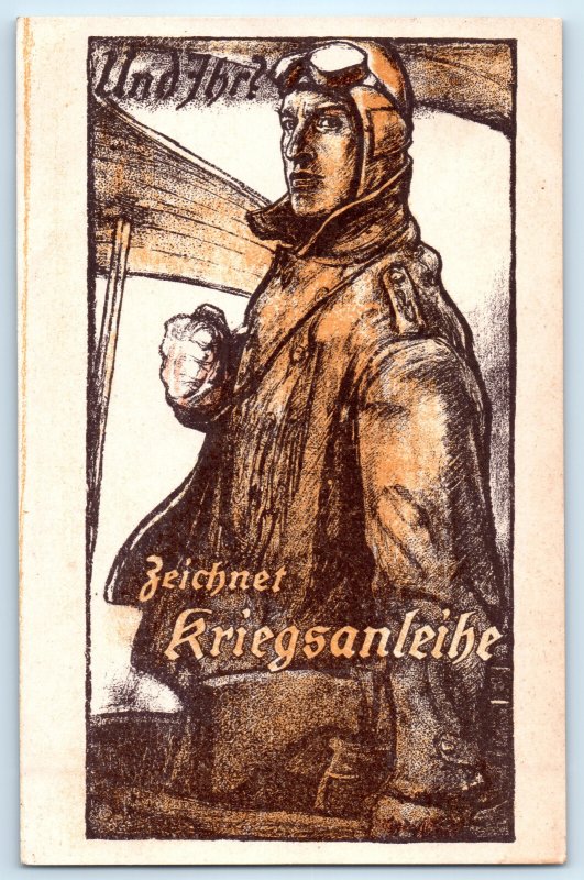 WWI German Pilot Postcard