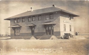 H98/ San Acacio Colorado RPPC Postcard c1910 D&RG Railroad Depot Luis 110