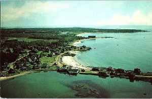 Postcard AERIAL VIEW SCENE Kennebunk Beach Maine ME AJ4713