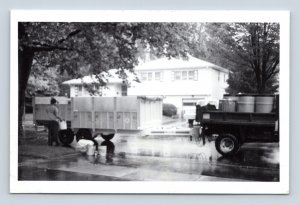 RPPC Recycling Pick Up Trucks New Jersey NJ Kowalak Photo 1990 UNP Postcard L16