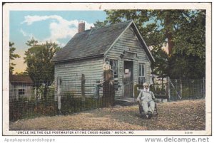 Uncle Ike The Old Postmaster At The Cross Roads Notch Missouri Curteich