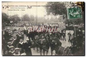 Old Postcard Death Funerals of victims of Latouche Treville Defile coffins