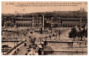 France  Paris Panorama de la Place de la Concorde