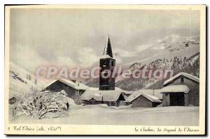 Old Postcard Val d'Isere on the Signal Tower Iseran