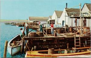 Rustico PE Prince Edward Island PEI Boats Dock UNUSED Vintage Postcard D95