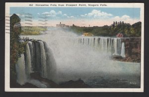 New York NIAGARA FALLS Horseshoe Falls from Prospect Point pm1923 ~ WB