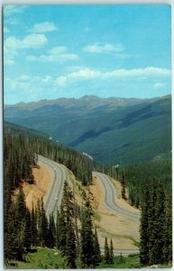 Postcard - Transcontinental Highway - Berthoud Pass, Colorado