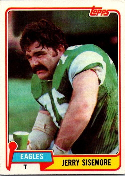 1981 Topps Football Card Jerry Sisemore Philadelphia Eagles sk10232