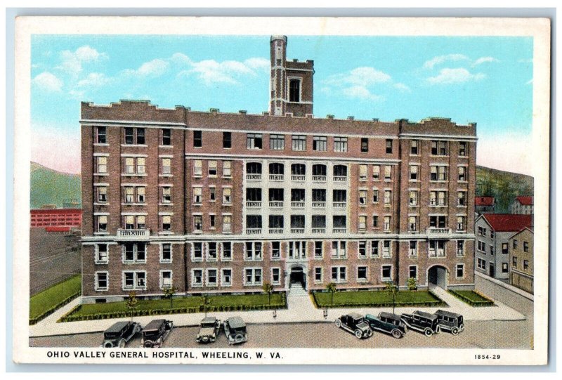 Ohio Valley General Hospital Building Wheeling West Virginia WV Vintage Postcard 