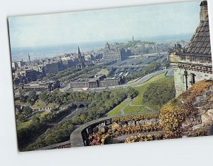 Postcard Panoramic View of the City Edinburgh Scotland